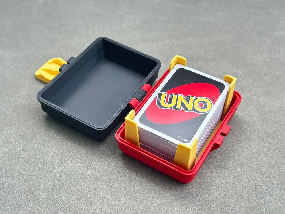 Card Deck Case with Latch & Tray