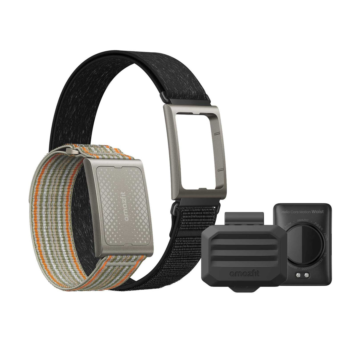 Amazfit Helio Strap Pro with arm and waist sensors