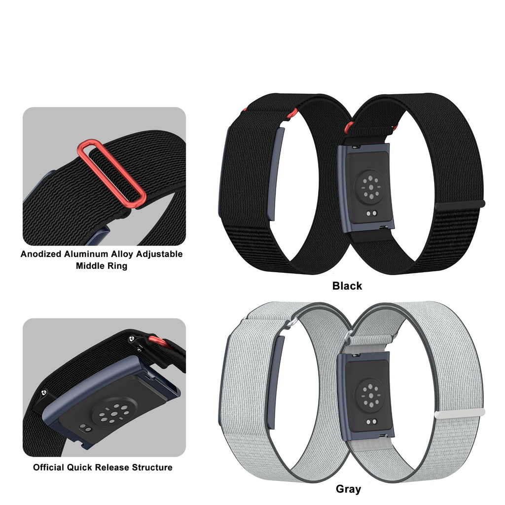 Helio Strap Grey: Wrist