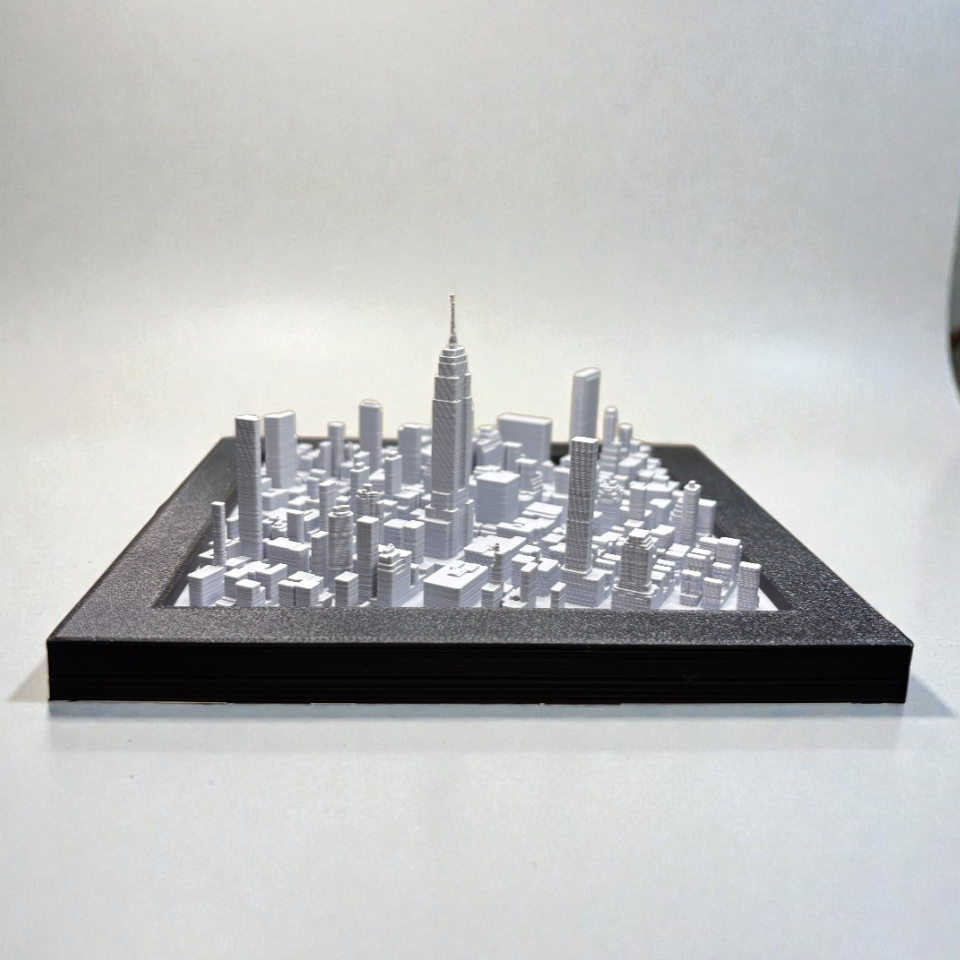 New York City 3D Miniature Wall Frame