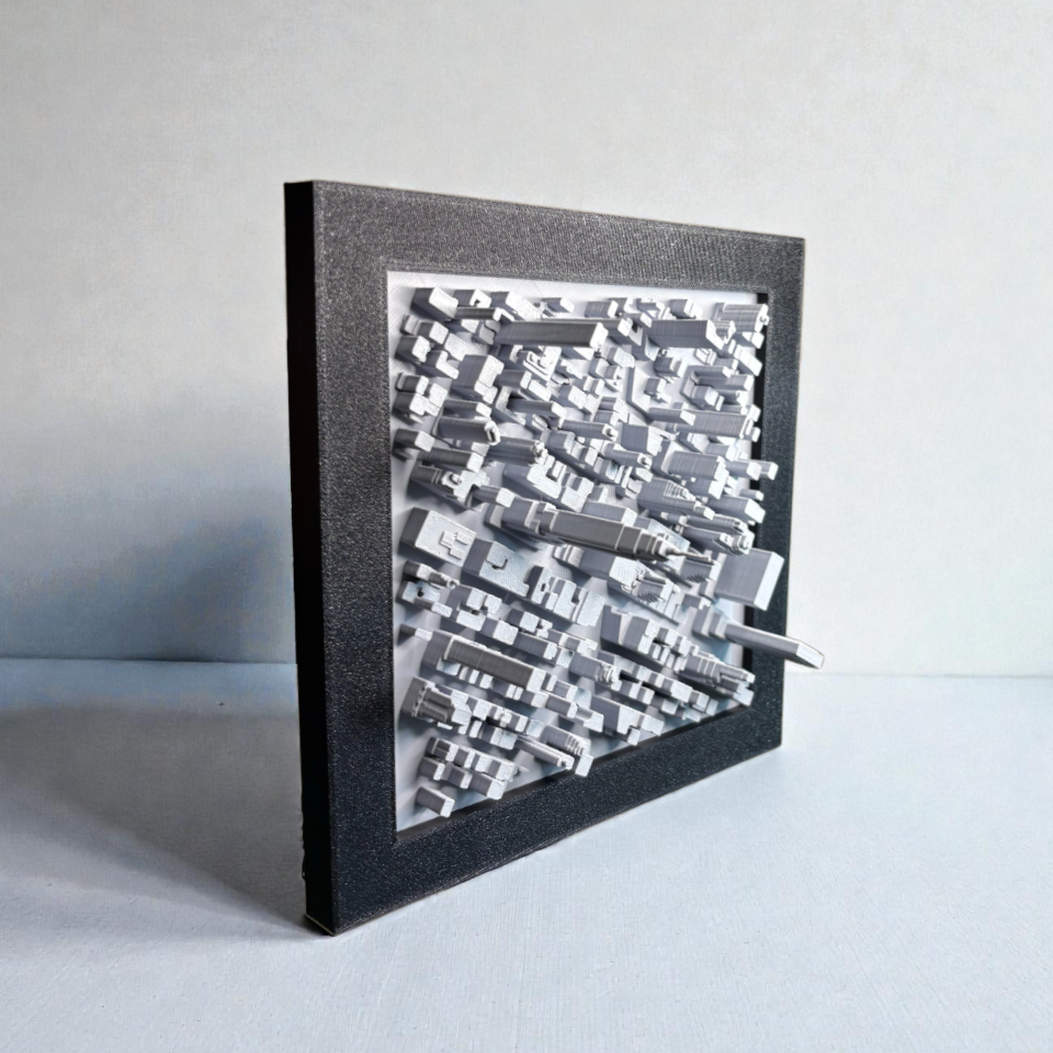 New York City 3D Miniature Wall Frame