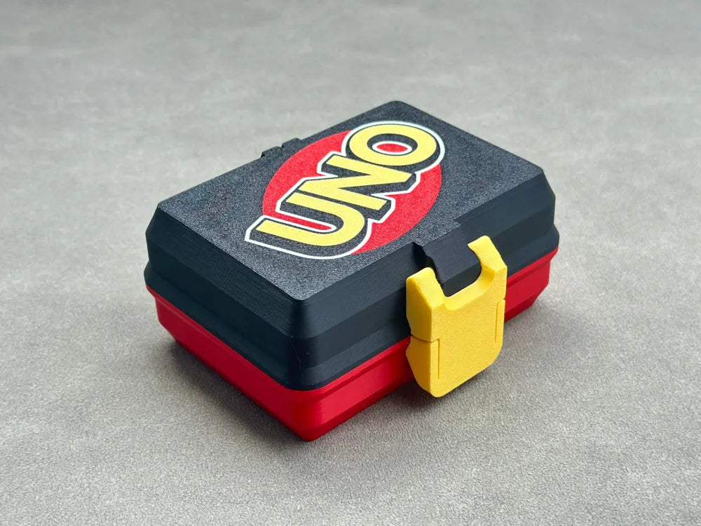 Card Deck Case with Latch & Tray