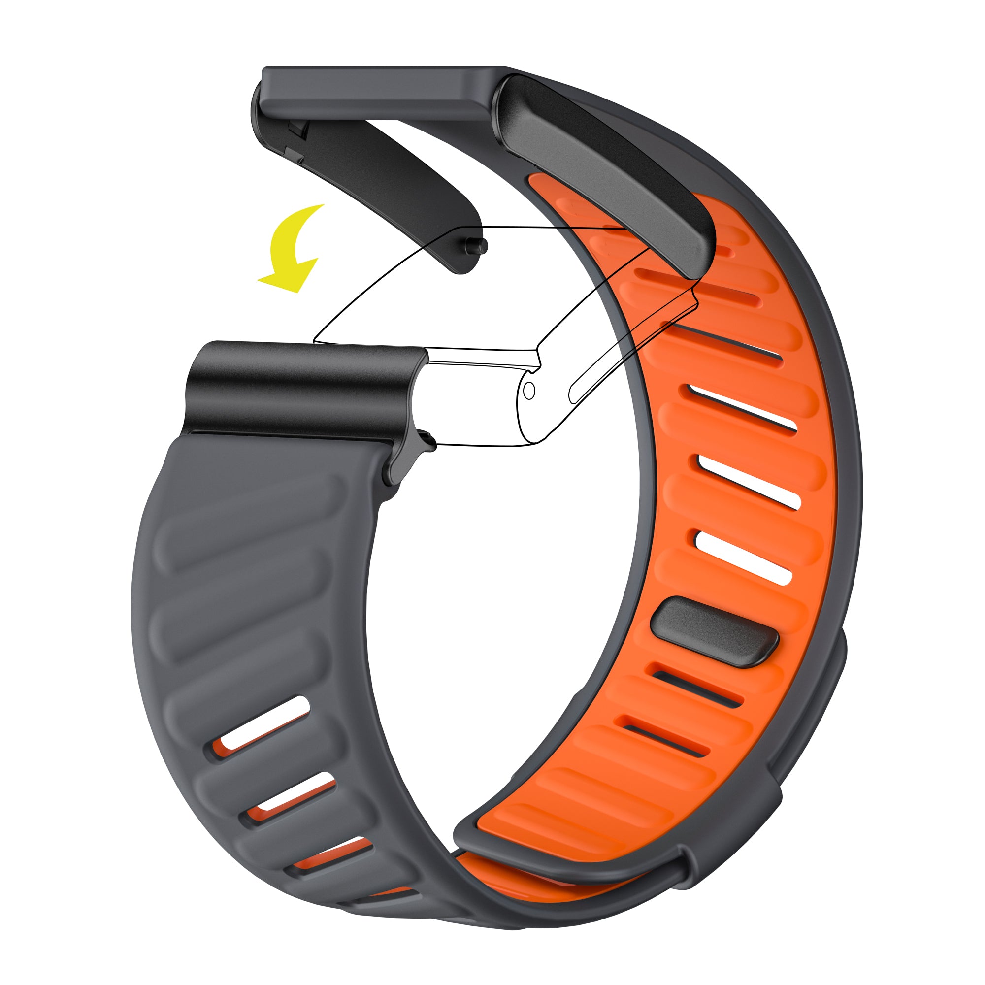 Whoop 4.0 SportFlex Band: Dark Gray