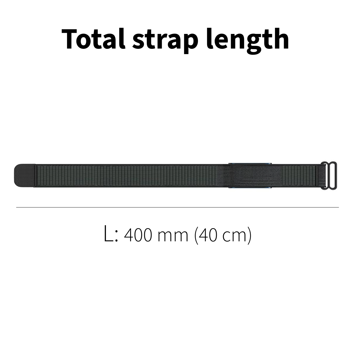 Amazfit Helio Strap bicep band size guide: total strap length